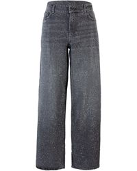 Liu Jo - Baggy Jeans With Rhinestones - Lyst