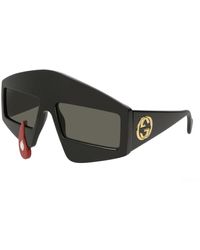 Gucci - Occhiali Da Sole Neri - Lyst