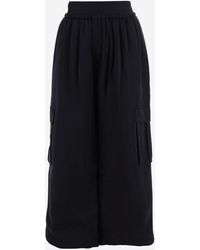 ALAINPAUL - Wide Leg Cupro Pants - Lyst