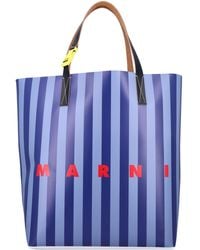 Marni - Striped Tribeca Shopping Bag - Lyst