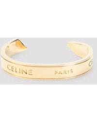 Celine - Cuff Bracelet With Mini -Inspired Profile - Lyst