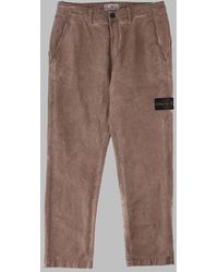 Stone Island - Stonewash-Effect Cotton-Blend Trousers For - Lyst