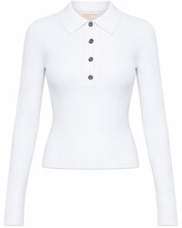 MICHAEL Michael Kors - Long-Sleeved Polo Shirt - Lyst