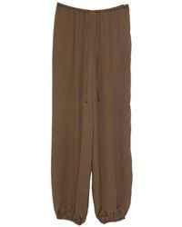 forte_forte - Silk Blend Trousers - Lyst