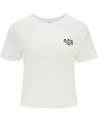 A.P.C. - Camiseta unisex boxy en mangas cortas de algodón orgánico - Lyst