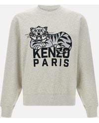 KENZO - Glücklicher Tiger Baumwoll-Sweatshirt - Lyst