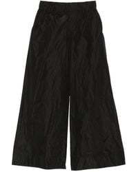 Susanne Bommer - Taffetas Wide Leg Trousers - Lyst