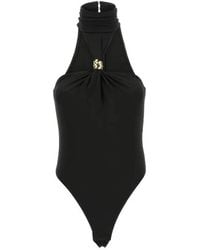 Elisabetta Franchi - Bodysuit With Jewel Detail - Lyst