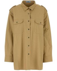 Prada - Cotton Oversized Shirt - Lyst