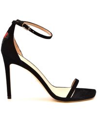 Stuart Weitzman - Sandalen Zwart - Lyst