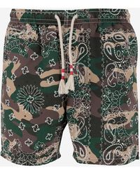 Mc2 Saint Barth - Camouflage Badeanzug mit Bandana -Muster - Lyst