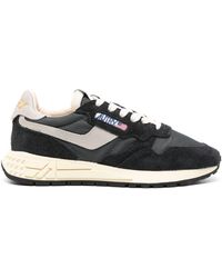Autry - Reelwind Low Sneakers In Black Nylon And Suede - Lyst