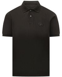Emporio Armani - Logo Cotton Polo Shirt - Lyst