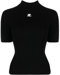 Courreges - Reedition Knit Ss Jumper - Lyst