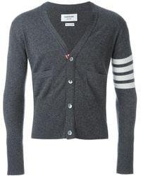 Thom Browne - 4 Bar Cashmere Cardigan - Lyst