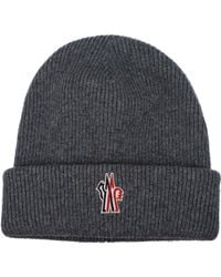 Moncler - Knit Hats Virgin Wool - Lyst
