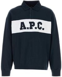 A.P.C. - Cotton Oversize Alexis Polo Shirt - Lyst