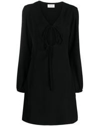 P.A.R.O.S.H. - Abito V-Neck Keyhole Dress - Lyst