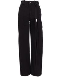 Ann Demeulemeester - Herme 5 Zakken Slim Fit Cropped Broek Denim - Lyst