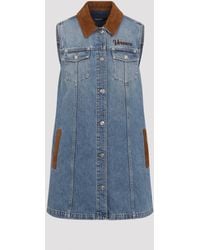 Versace - Denim Stone Wash Dress - Lyst