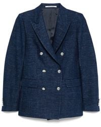 Tagliatore - Cotton Double Breasted Jacke - Lyst