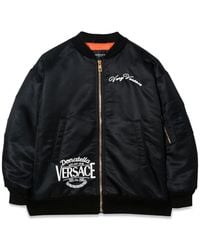Versace - Mini Embroidered Bomber Jacket - Lyst
