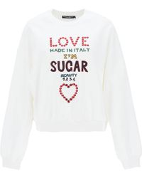 Dolce & Gabbana - Sweat-shirt en jersey avec lettering Dolce&Gabbana - Lyst