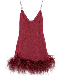 Oséree - Lumiere Plumage Short Dress - Lyst