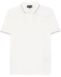 Emporio Armani - Logo Cotton Polo Shirt - Lyst
