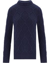 Barbour - Burne Roll Turtleneck Sweater - Lyst