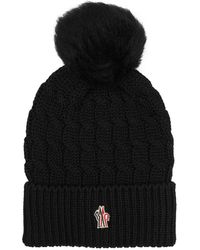 Moncler - Moncler Gorro De Lana Grenoble Con Logotipo - Lyst