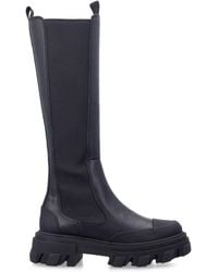 Ganni - High Cleated Chelsea Boots - Lyst