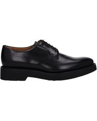 Church's - Kirche's Derby Stratton | Männer's Schwarzes Leder - Lyst