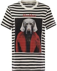 Max Mara - Striped Cotton T Shirt - Lyst