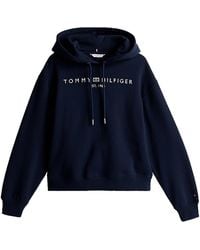 Tommy Hilfiger - Mit Kapuze -Sweatshirt mit gesticktem Logo - Lyst