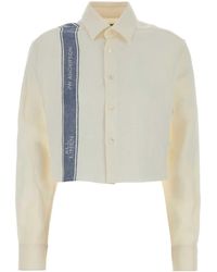 JW Anderson - Ivory Linen Shirts - Lyst