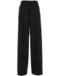 Gucci - Slate Wool Wide-Leg Pant - Lyst