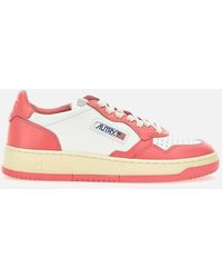 Autry - Women 's Zapatillas de cuero en rosa y blanco - Lyst