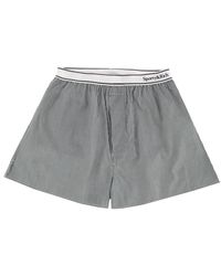 SPORTY&RICH - Striped Logo Shorts - Lyst