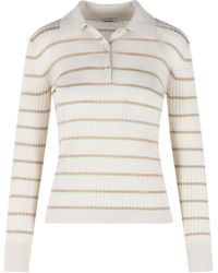 Max Mara - 'Gitano' Ivory Cashmere And Silk Sweater - Lyst