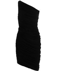 Norma Kamali - 'diana' Robte Ein Schulter -mini -kleid - Lyst