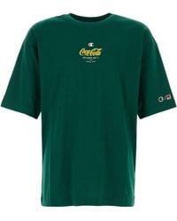 Champion - Crewneck Logo Print T-Shirt - Lyst