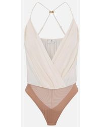 Elisabetta Franchi - Georgette-Körper - Lyst