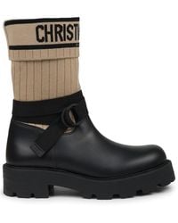 Dior - Logo D-Major Boots - Lyst