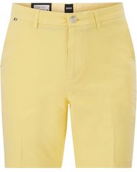 BOSS - Stretch Cotton Chino Shorts - Lyst
