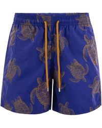 Vilebrequin - Moorea gemusterte Strandshorts - Lyst