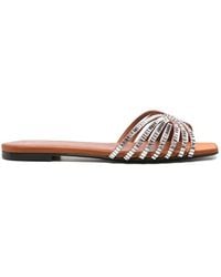 ALEVI - Glass Embellished Sandals - Lyst