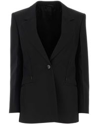 Givenchy - Black Wool Blend Blazer - Lyst