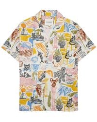 Closed - Printed Cotton Shirt - Lyst