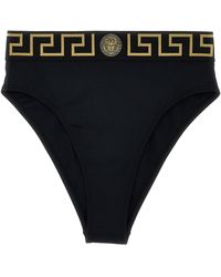 Versace - 'greca' Bikini Bottoms - Lyst